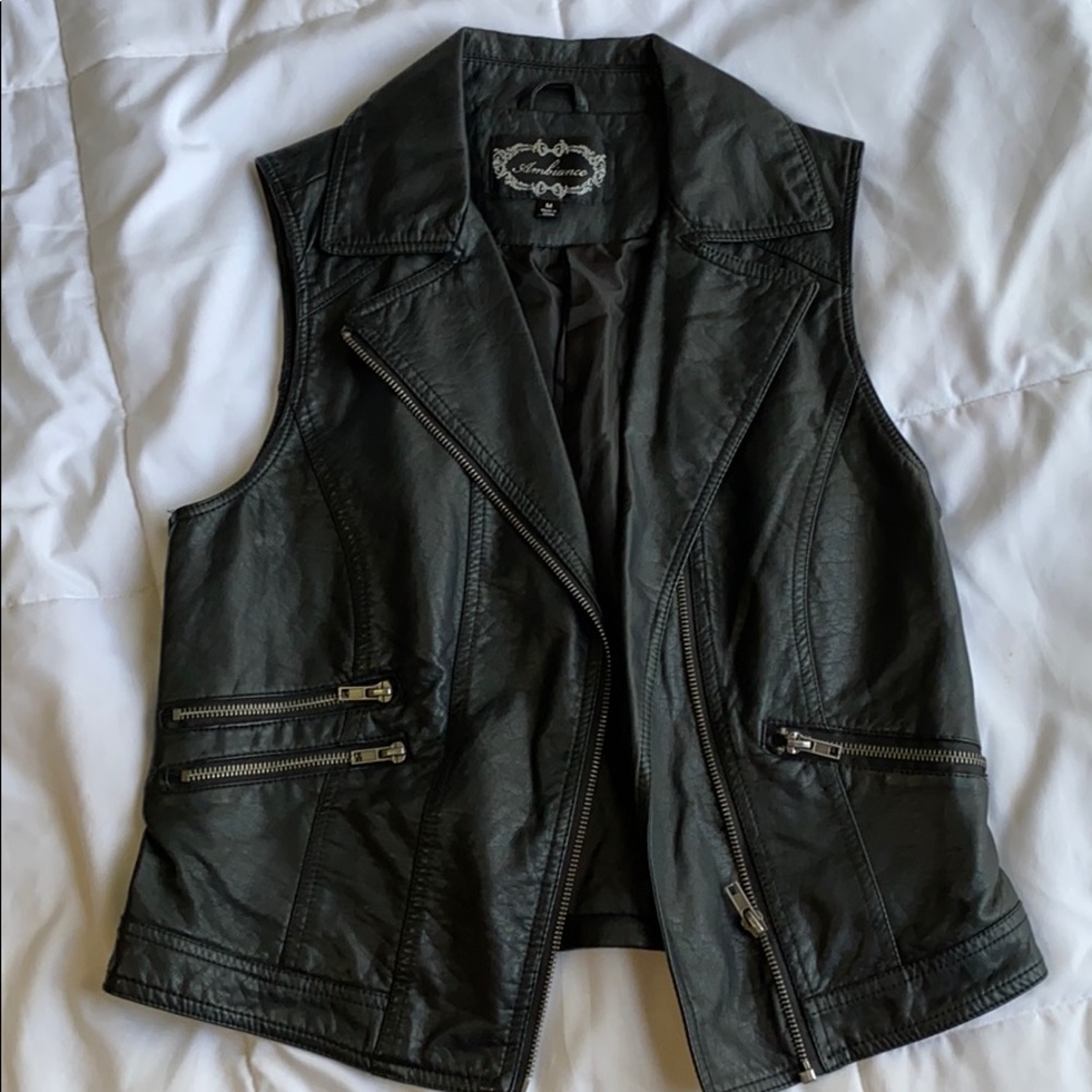 Faux Leather Vest